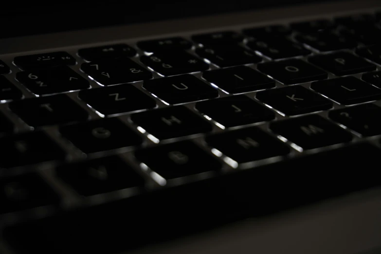 a keyboard is shown in a closeup s