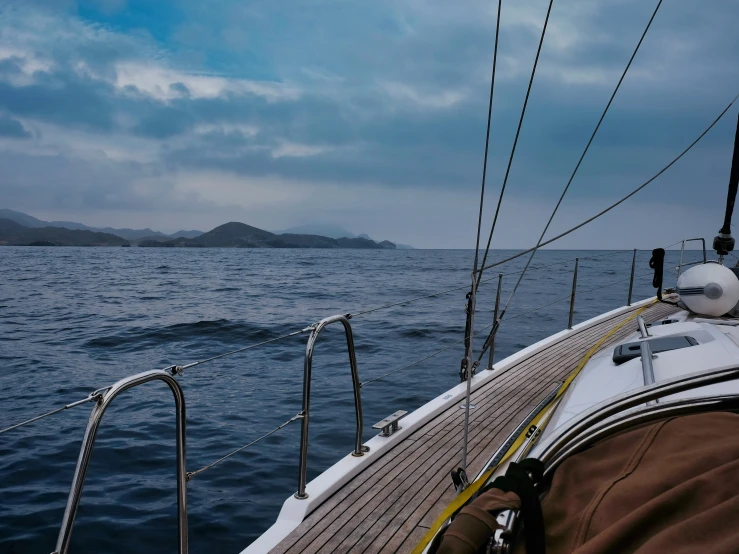 a view of the water off a boat