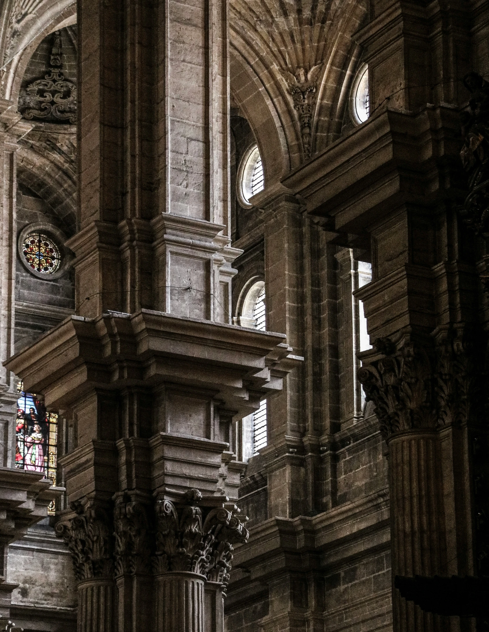 a big cathedral has a clock tower in the center