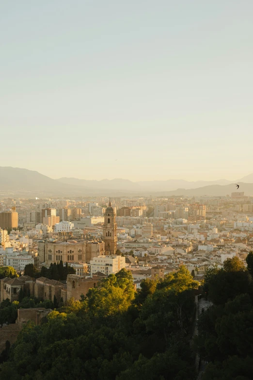 the city of telerfaia with hills in the distance