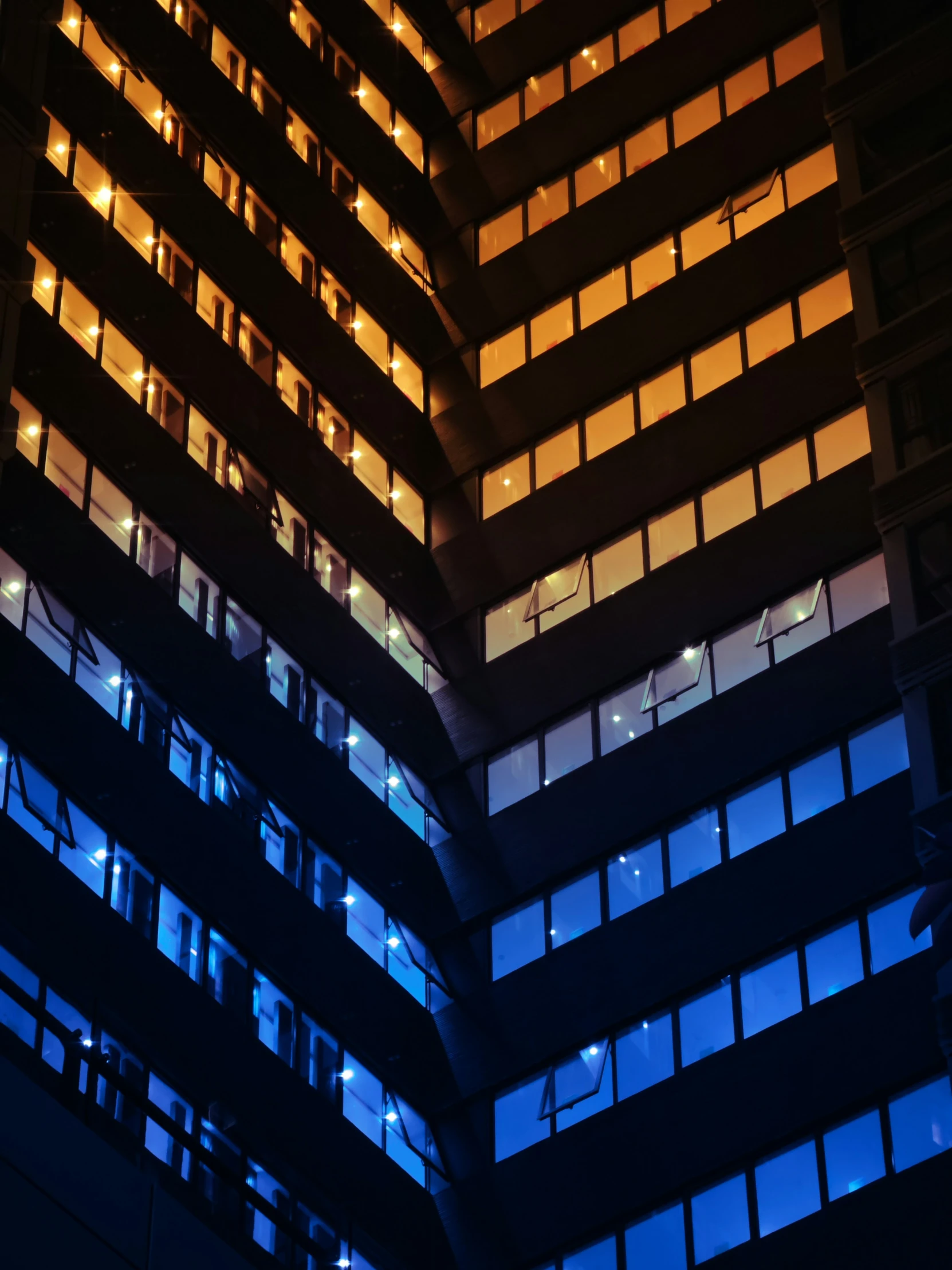 the top of a large building with many windows