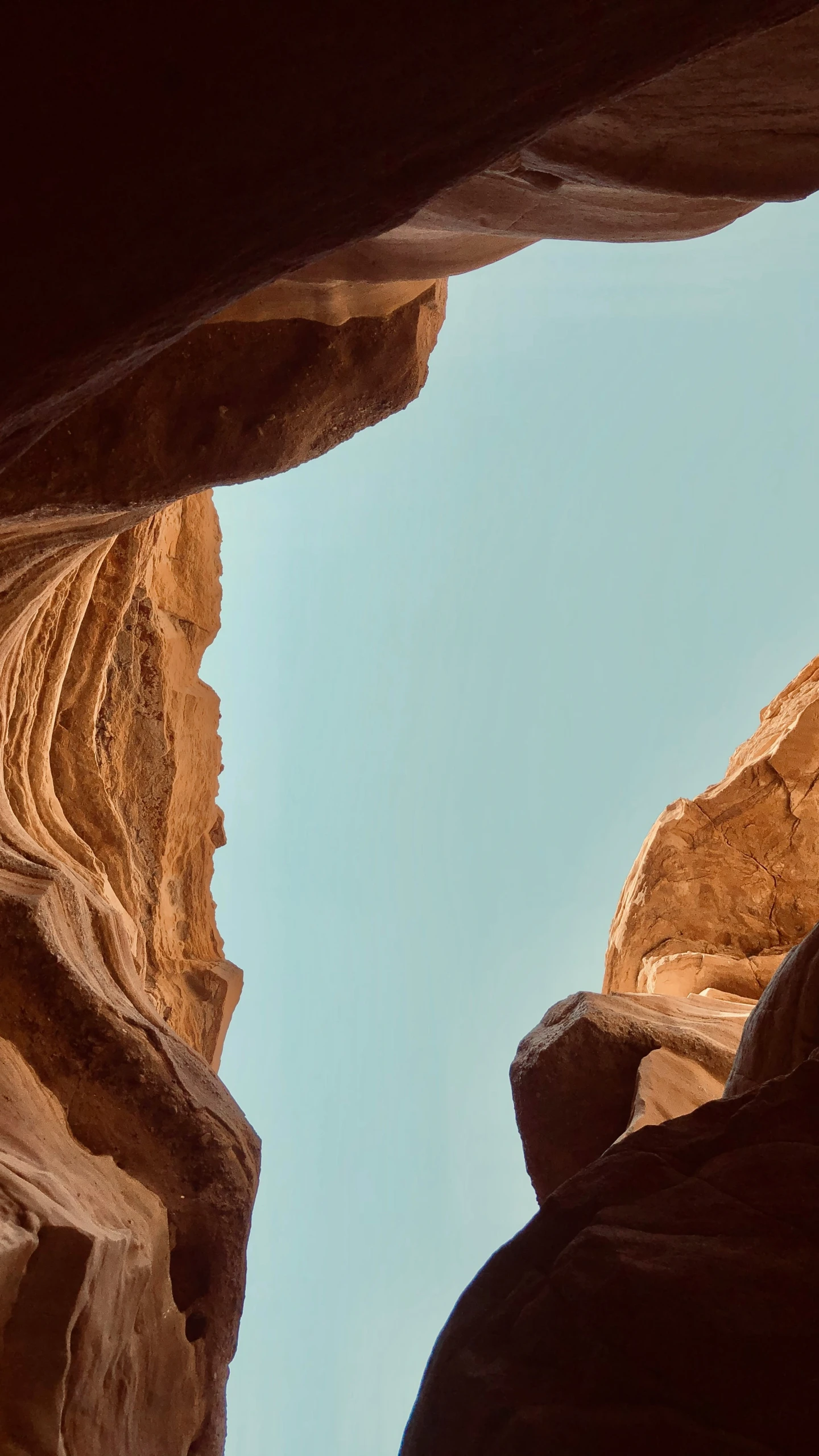 two rock formations are next to each other