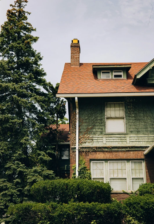 an old house with a lot of trees