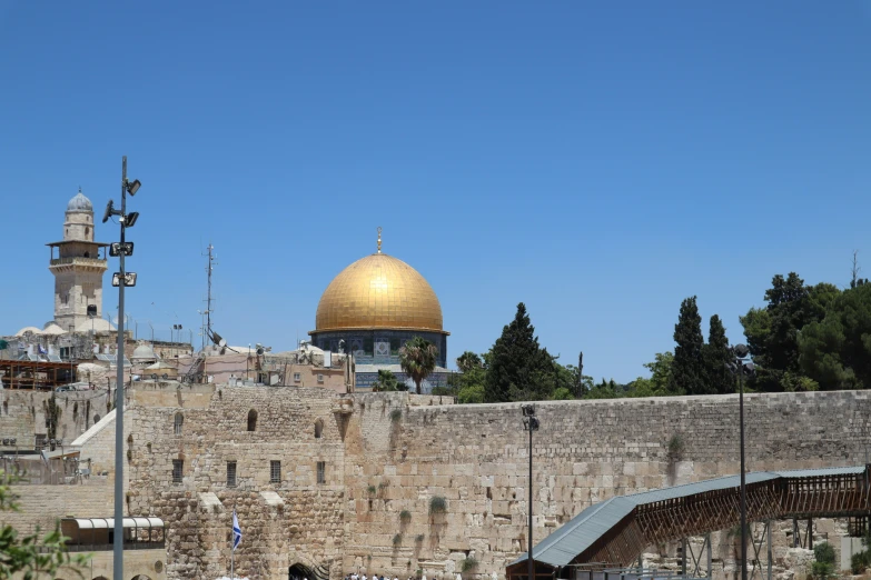 the dome and tower on top of a stone building