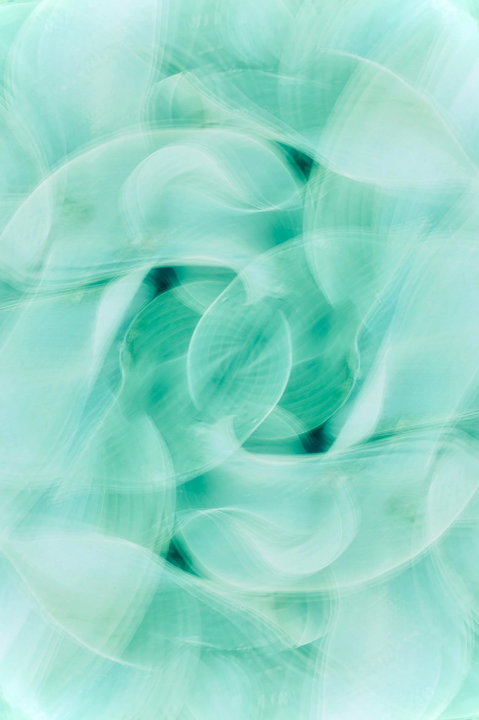 an abstract image in light green and white