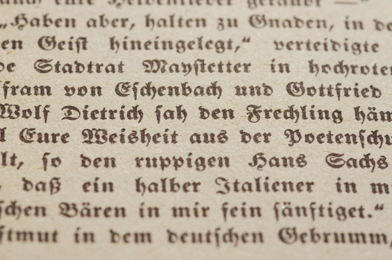 an old german text written on a sheet of paper