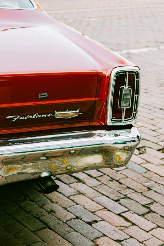 the door is open on an old, red car