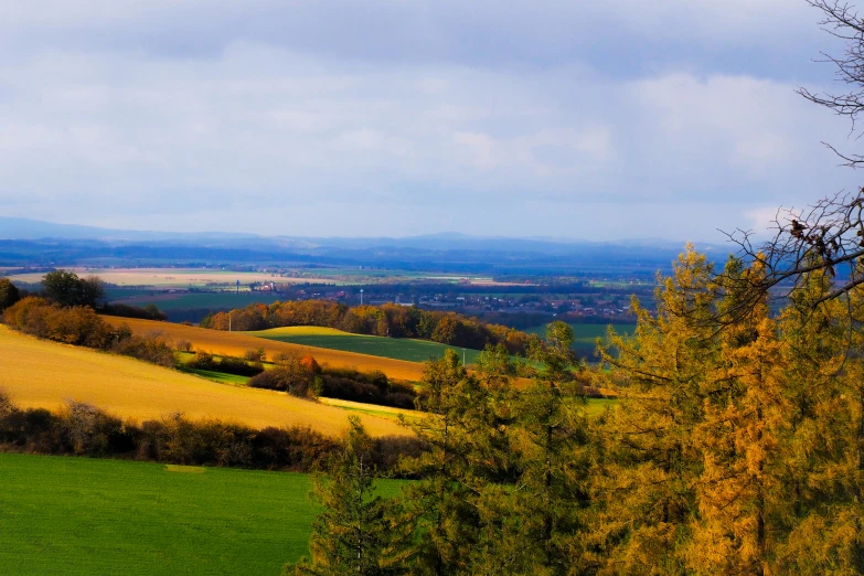 the yellow hills are far ahead on the road