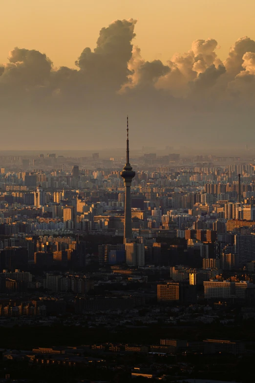 the view from the top of a tall building