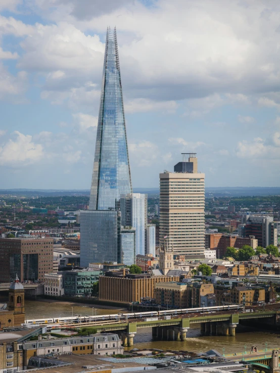 an aerial s of the city and its skyscrs