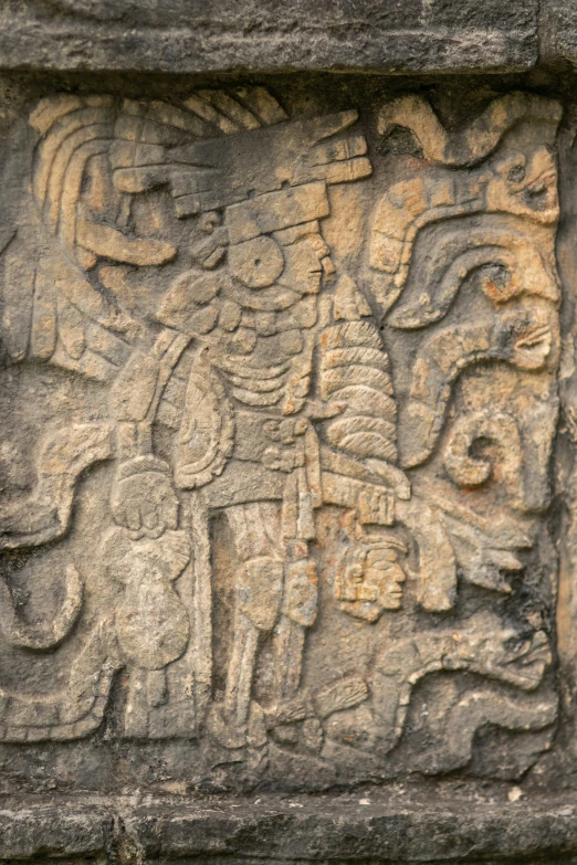 intricate carved carvings depicting elephants in a jungle