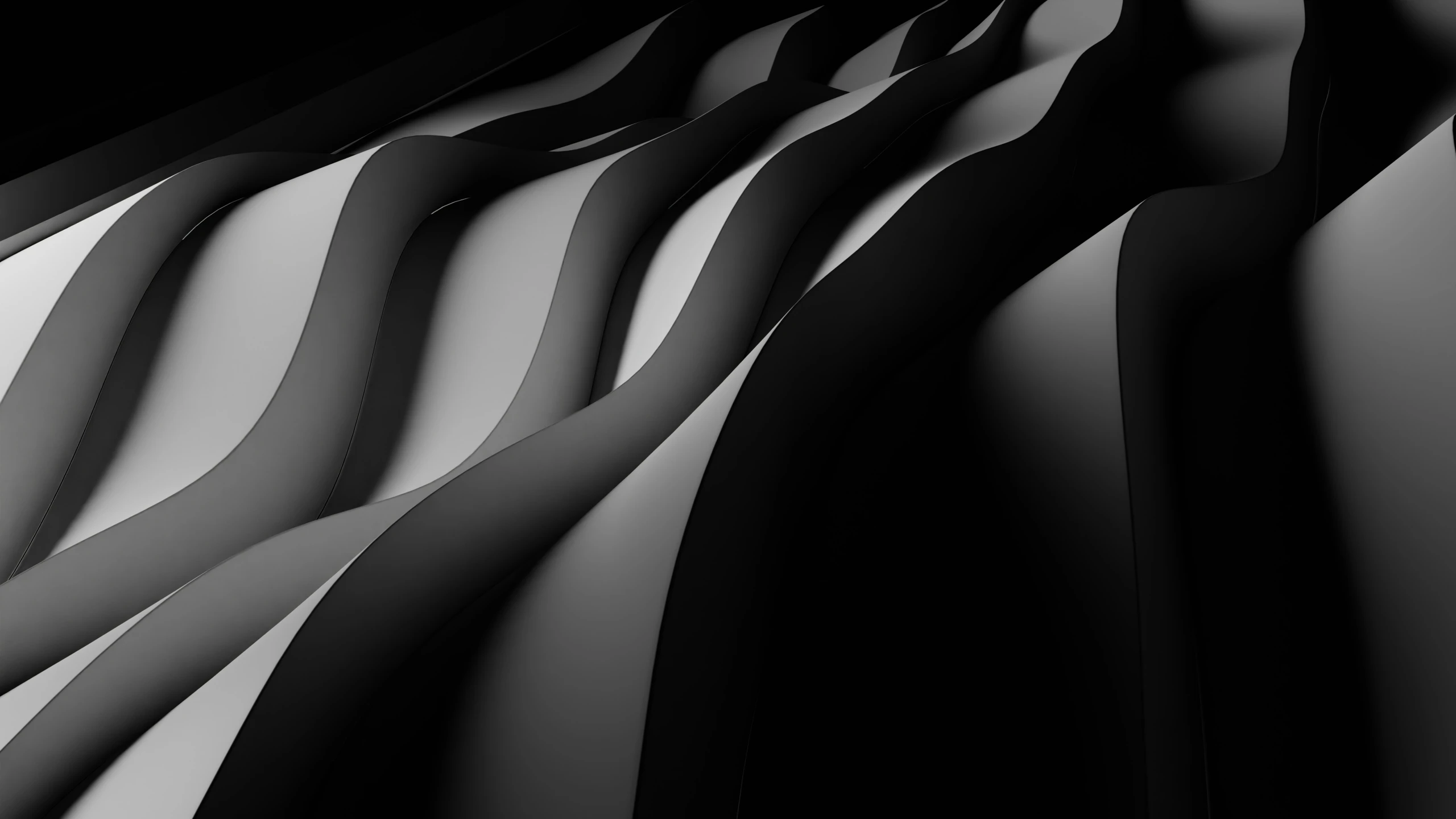 an abstract po of a black and white wavy design