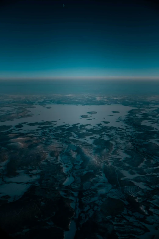 a view of the air and land from an airplane