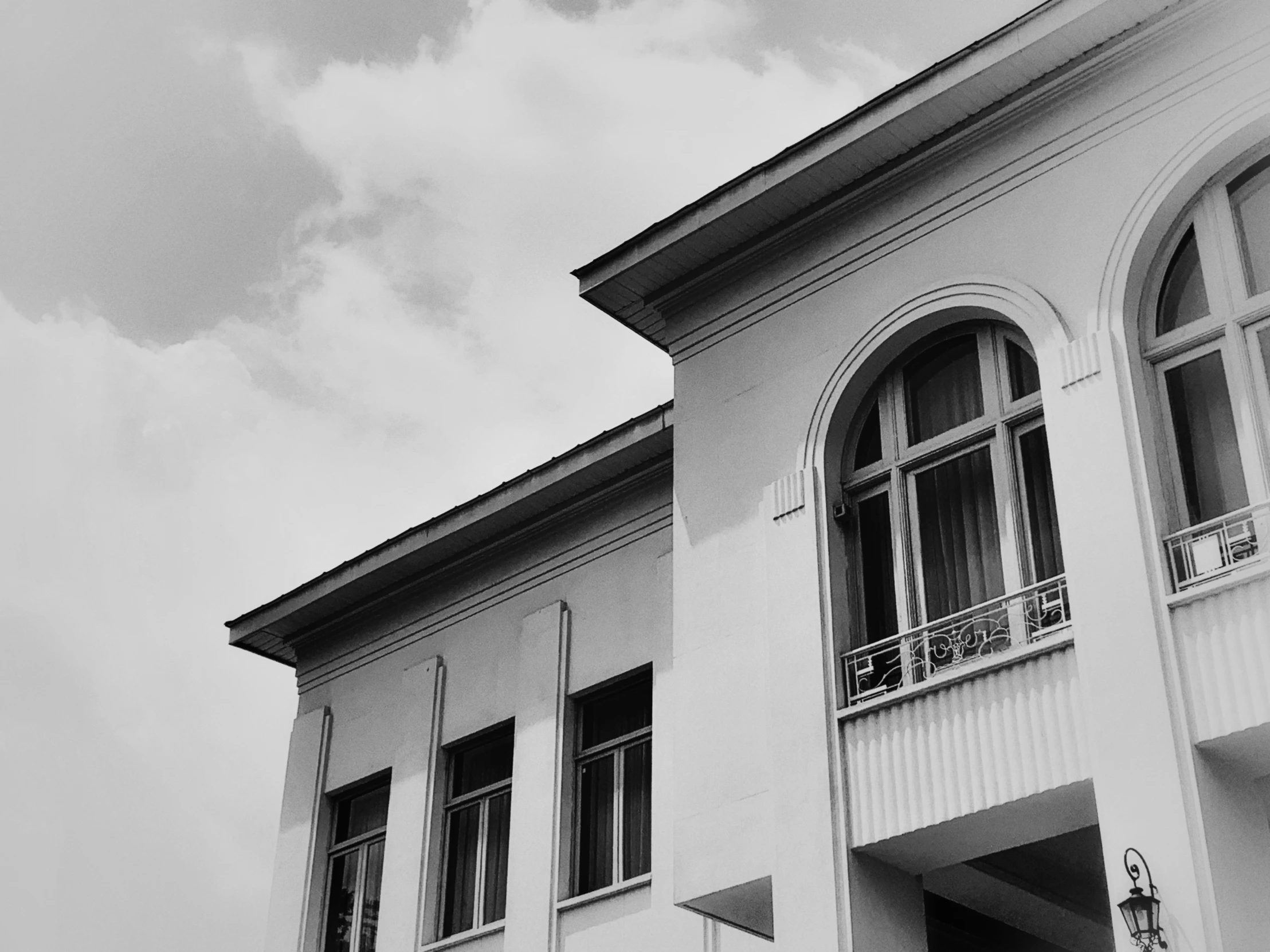 a picture of an old fashion store in black and white