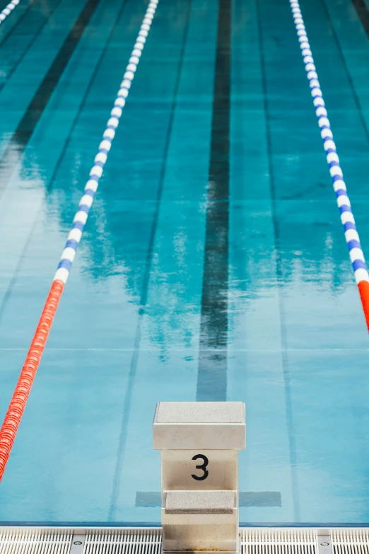 some pool and a swimming board in it