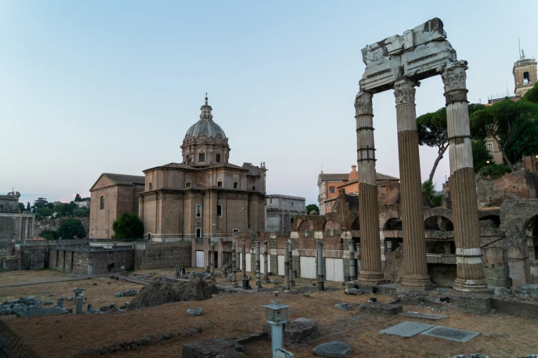 this is an image of a graveyard in an ancient city