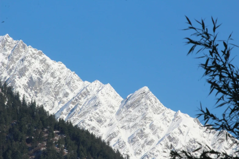 a view of a mountain range during the day