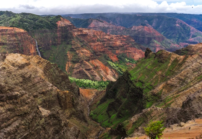 a very large canyon that has many mountains