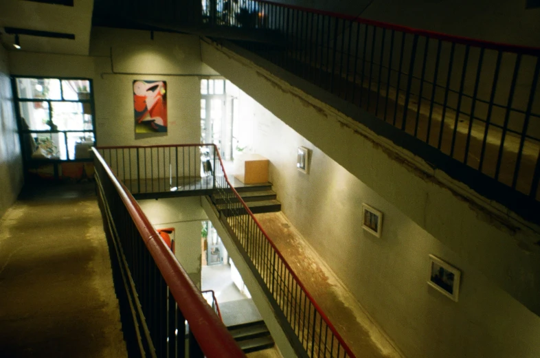 the stairway leading to a small second floor