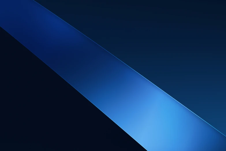 a blue, distorted wallpaper that resembles a diagonal rectangle