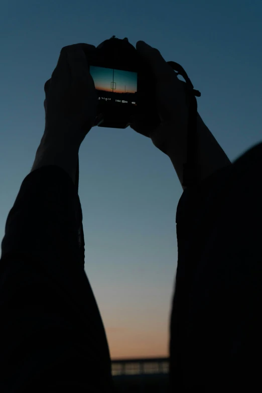 a man is taking pictures with his camera