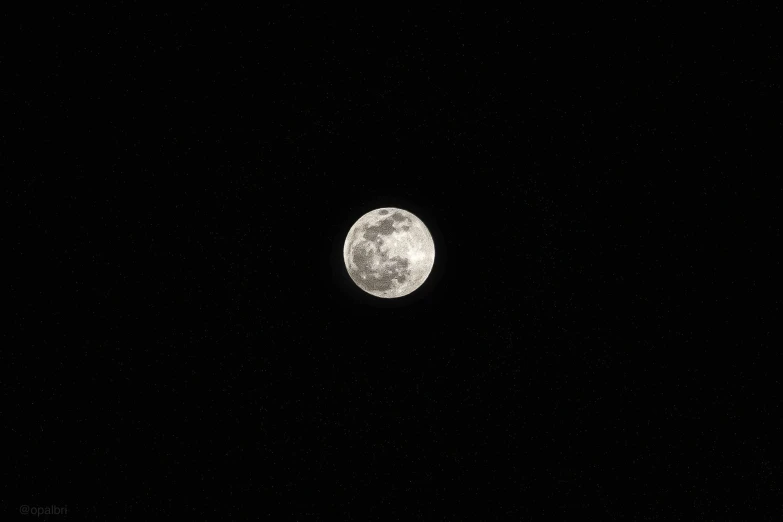 there is a full moon in the night sky