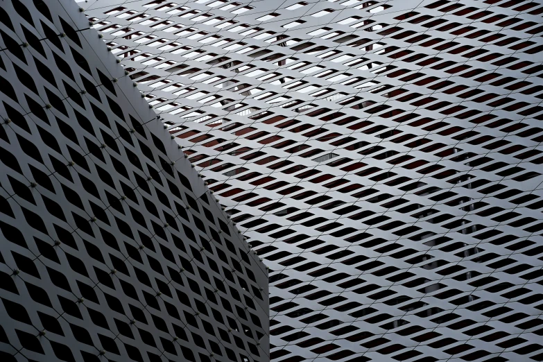 shadows from a window over the metal slats