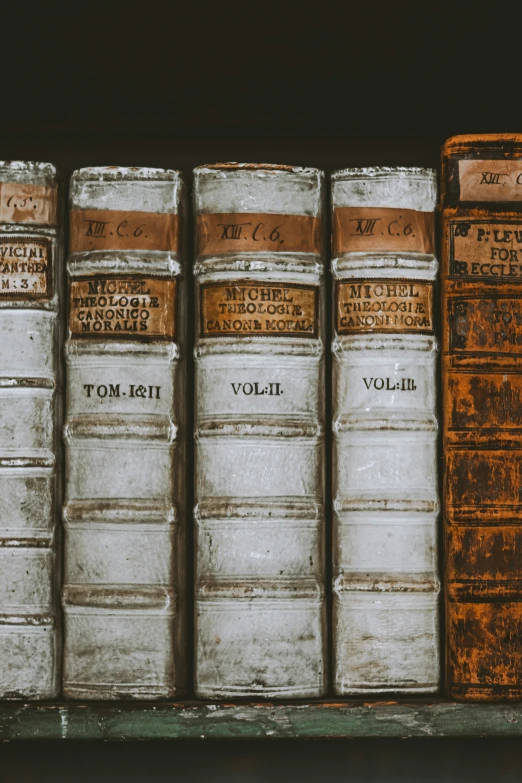 two stacks of books sit on top of each other