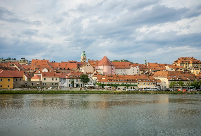 a view of a city from across the water