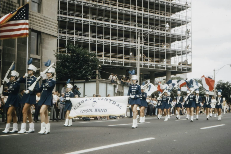 an image of a parade in the street