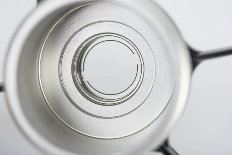 view looking down into a saucepan with a circular inside