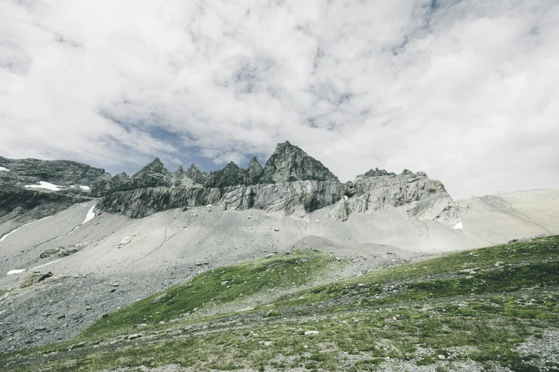 a very high mountain range in the middle of nowhere