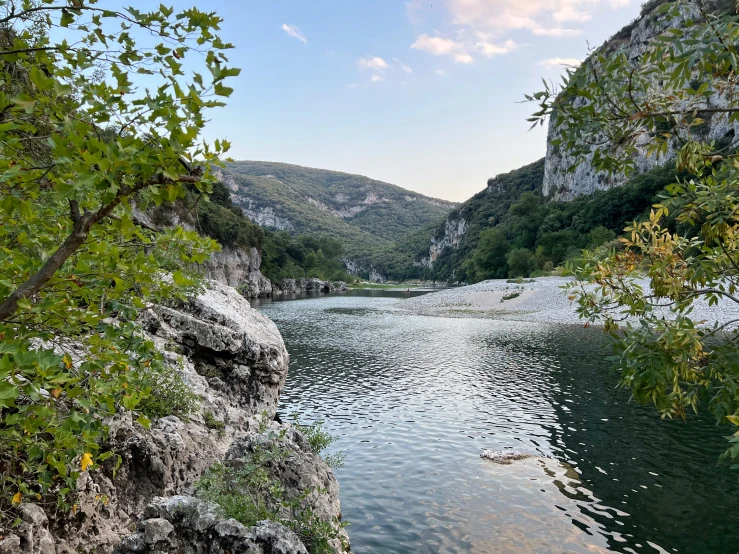 an image of a river from the river bank