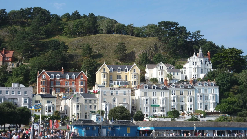 a large group of houses on a hill