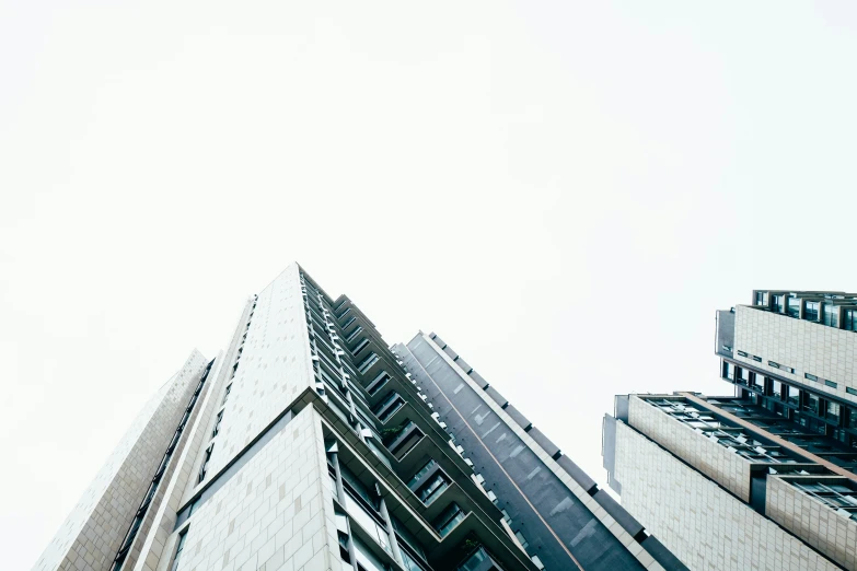 a very tall building with a traffic light on it