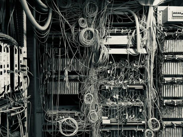 an image of a bunch of wires in a room