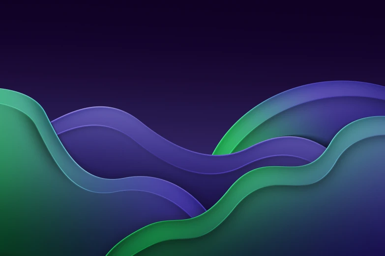 the curved shapes of this abstract background appear to be green