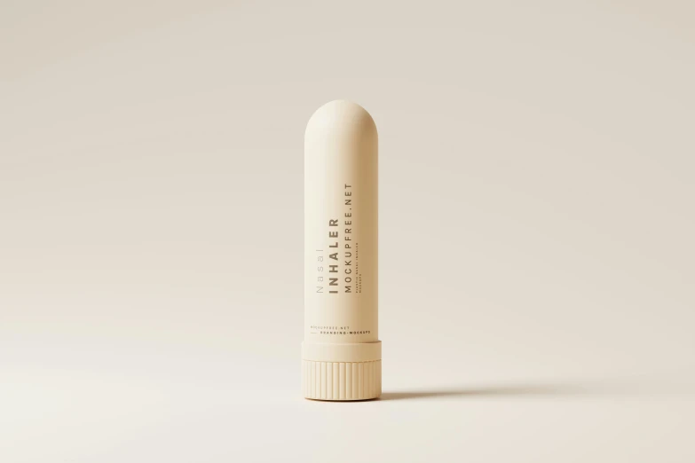 a tube of lip bale stick with a logo