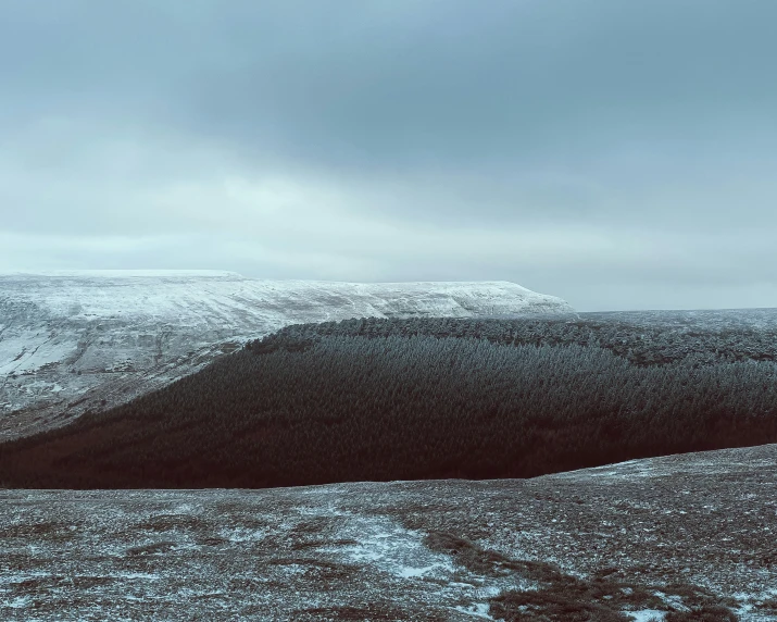 landscape pograph of the snow capped mountain peaks