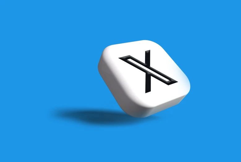the white dice has an x logo on it