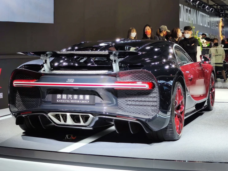 an image of a car on display at an automobile show