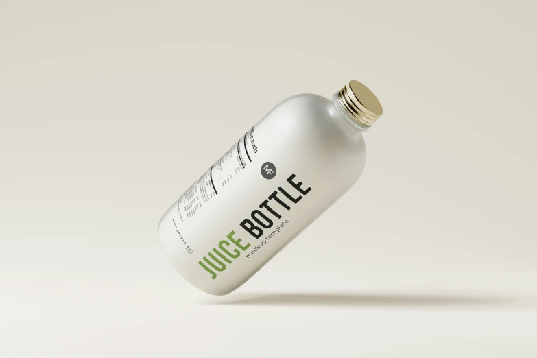 a white bottle with the juice bottle logo on it