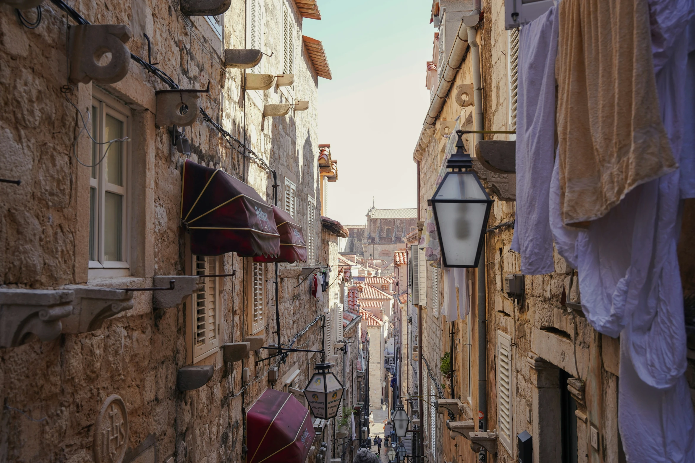 an old stone street in the heart of the city