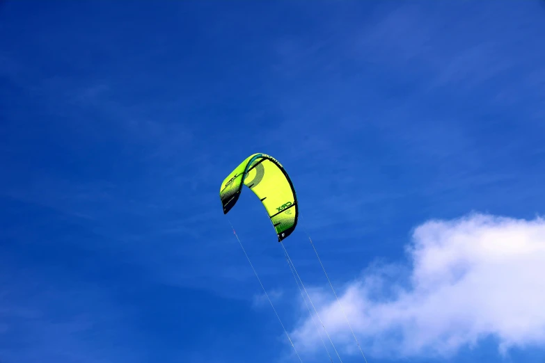 there is a man that is flying a kite