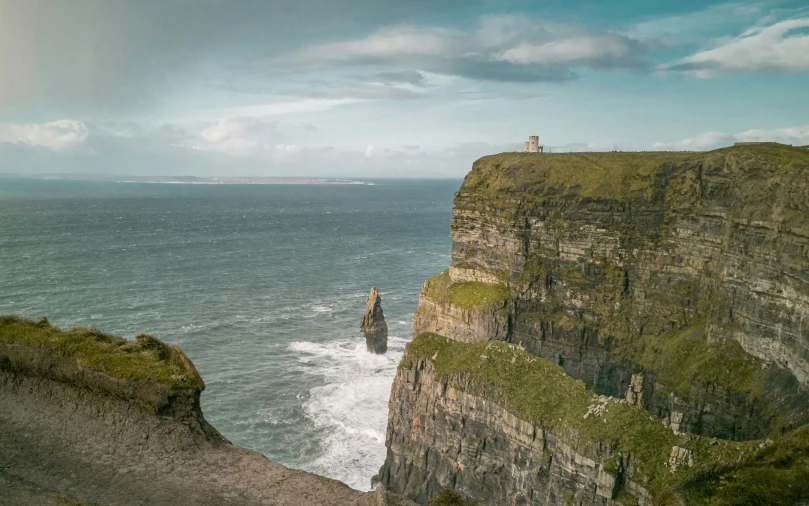 several cliffs overlooking the water and ocean