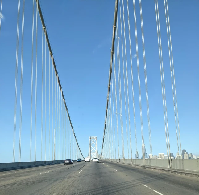 a large bridge that is crossing over the water