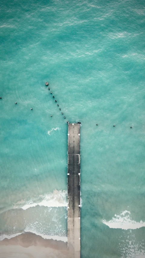 people in the water at the pier are being watched