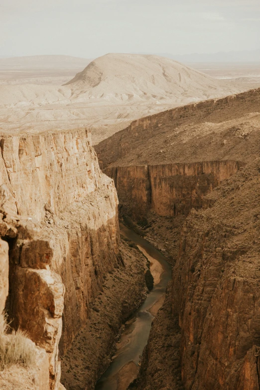 a canyon that has some water in it