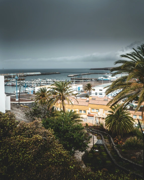 a harbor and harbor side with many boats on it