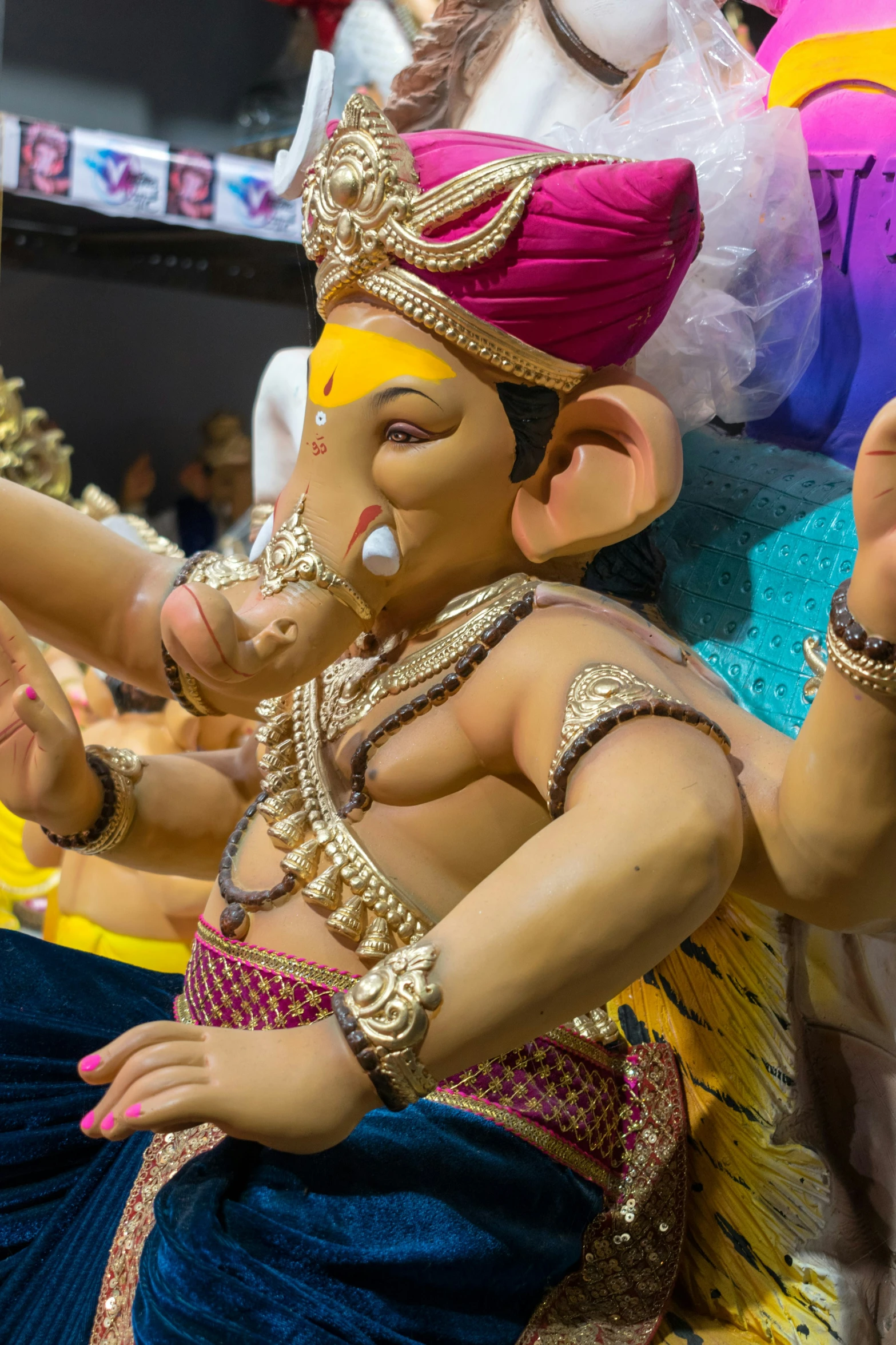 two indian gauri dancers at an event